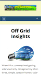 Mobile Screenshot of off-grid-insights.com