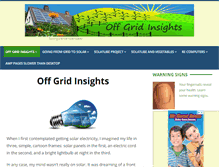 Tablet Screenshot of off-grid-insights.com